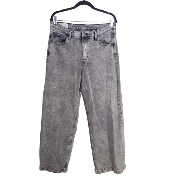 GAP High Rise Stride Gray Wash Denim Jeans Size 32 - Picture 1 of 8